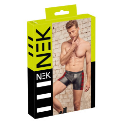 NEK Boxer long VEGA Noir-Rouge